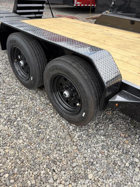 New 2027 Triple Crown 7x24 Heavy Duty Equipment Trailer, EZ Assist MEGA Ramps, 16K GVWR