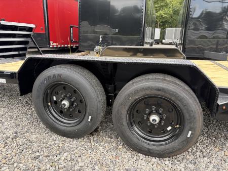 New 2027 Triple Crown 7x24 Heavy Duty Equipment Trailer, EZ Assist MEGA Ramps, 16K GVWR