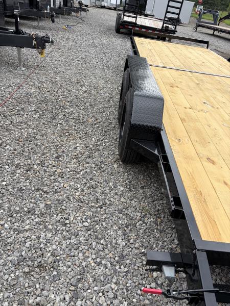 New 2027 Triple Crown 7x24 Heavy Duty Equipment Trailer, EZ Assist MEGA Ramps, 16K GVWR