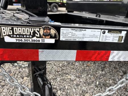 New 2027 Triple Crown 7x24 Heavy Duty Equipment Trailer, EZ Assist MEGA Ramps, 16K GVWR