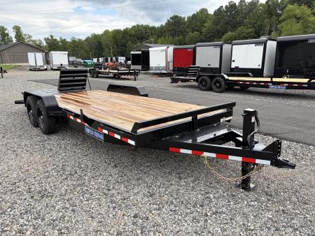 New 2027 Triple Crown 7X20 Equipment Trailer, EZ Assist Mega Ramps, Removable Fender, 16K GVWR