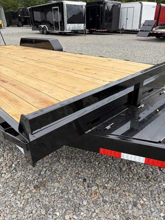New 2027 Triple Crown 7X20 Equipment Trailer, EZ Assist Mega Ramps, Removable Fender, 16K GVWR