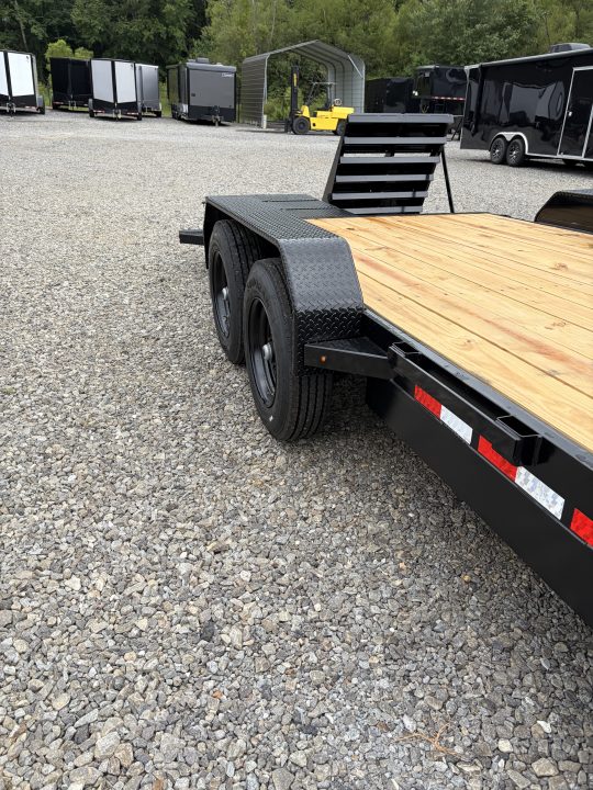 New 2027 Triple Crown 7X20 Equipment Trailer, EZ Assist Mega Ramps, Removable Fender, 16K GVWR