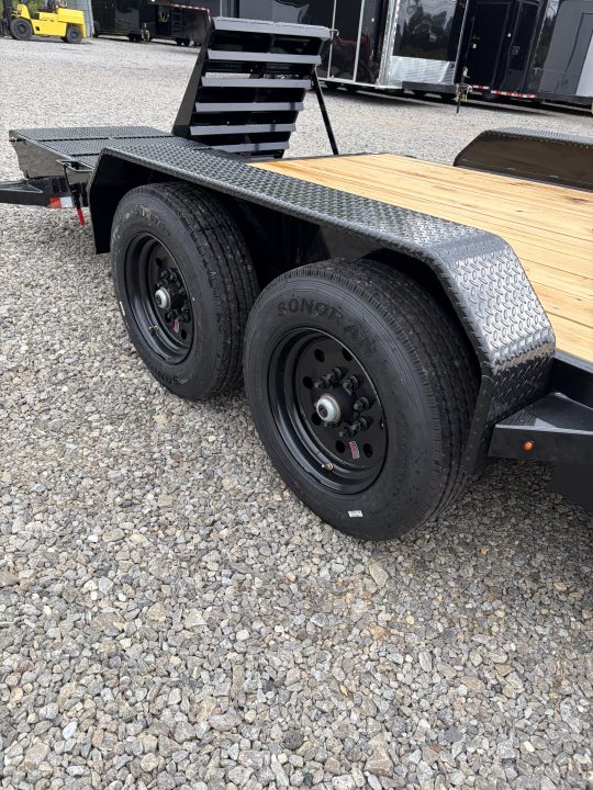 New 2027 Triple Crown 7X20 Equipment Trailer, EZ Assist Mega Ramps, Removable Fender, 16K GVWR