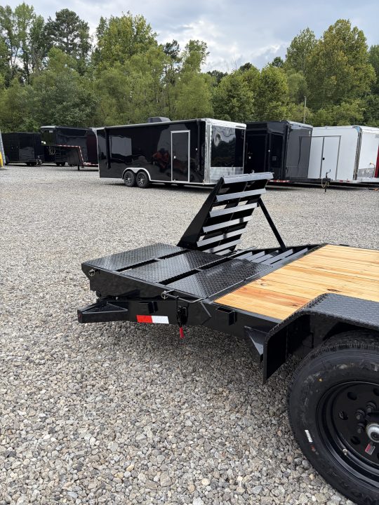 New 2027 Triple Crown 7X20 Equipment Trailer, EZ Assist Mega Ramps, Removable Fender, 16K GVWR