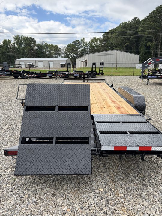 New 2027 Triple Crown 7X20 Equipment Trailer, EZ Assist Mega Ramps, Removable Fender, 16K GVWR