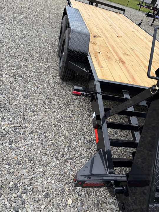 New 2027 Triple Crown 7X20 Equipment Trailer, EZ Assist Mega Ramps, Removable Fender, 16K GVWR