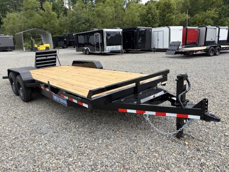 New 2027 Triple Crown 7X20 Equipment Trailer, EZ Assist Mega Ramps, Removable Fender, 16K GVWR