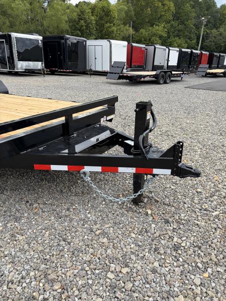 New 2027 Triple Crown 7X20 Equipment Trailer, EZ Assist Mega Ramps, Removable Fender, 16K GVWR