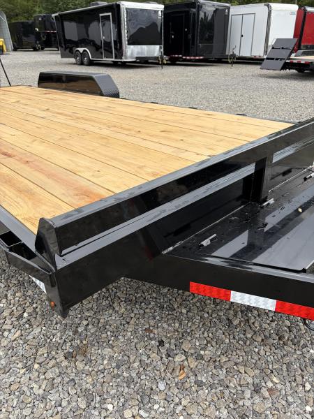 New 2027 Triple Crown 7X20 Equipment Trailer, EZ Assist Mega Ramps, Removable Fender, 16K GVWR