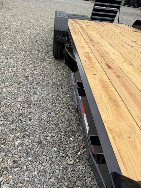 New 2027 Triple Crown 7X20 Equipment Trailer, EZ Assist Mega Ramps, Removable Fender, 16K GVWR