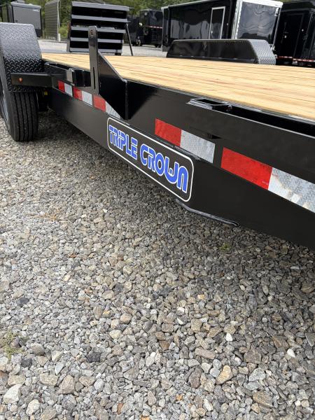 New 2027 Triple Crown 7X20 Equipment Trailer, EZ Assist Mega Ramps, Removable Fender, 16K GVWR