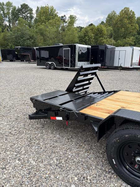 New 2027 Triple Crown 7X20 Equipment Trailer, EZ Assist Mega Ramps, Removable Fender, 16K GVWR