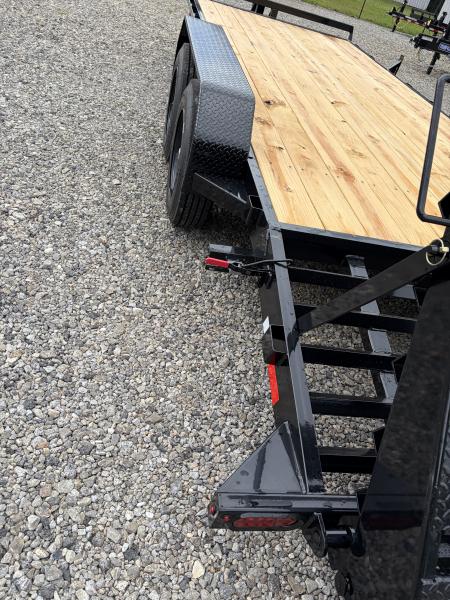 New 2027 Triple Crown 7X20 Equipment Trailer, EZ Assist Mega Ramps, Removable Fender, 16K GVWR