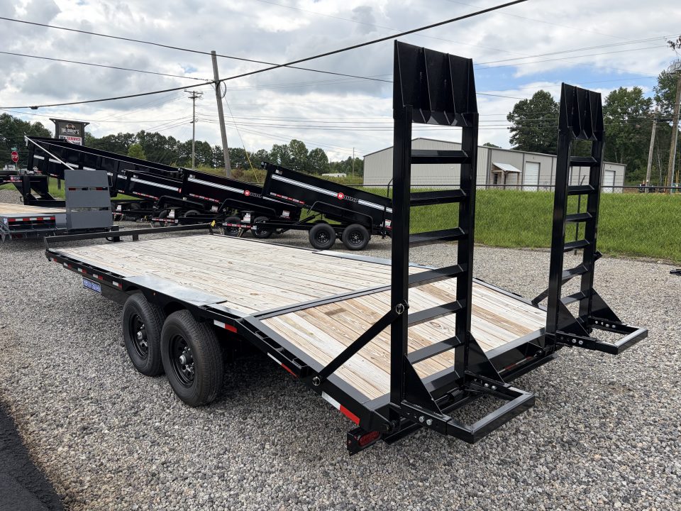 New 2027 Triple Crown 8X20 Heavy Duty Deckover Equipment Trailer, 14K GVWR, 6' Ramps