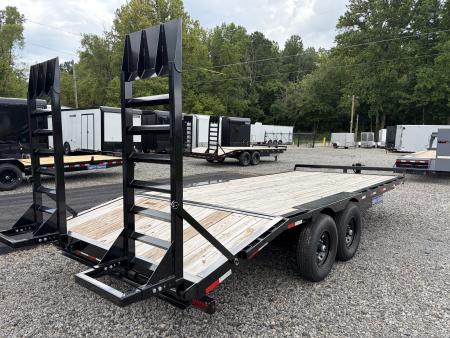 New 2027 Triple Crown 8X20 Heavy Duty Deckover Equipment Trailer, 14K GVWR, 6' Ramps