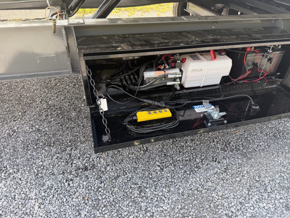 New 2026 Diamond C DET210 DECK OVER POWER TILT TRAILER ** ABS BRAKES** WITH HYDRO JACK & SOLAR CHARGER, WIRELESS REMOTE