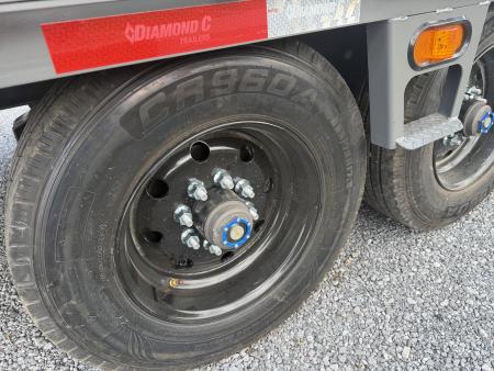 New 2026 Diamond C DET210 DECK OVER POWER TILT TRAILER ** ABS BRAKES** WITH HYDRO JACK & SOLAR CHARGER, WIRELESS REMOTE