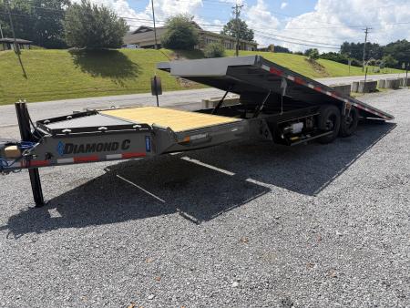 New 2026 Diamond C DET210 DECK OVER POWER TILT TRAILER ** ABS BRAKES** WITH HYDRO JACK & SOLAR CHARGER, WIRELESS REMOTE