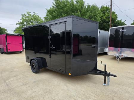 New 2027 New 6x12 SA Screwless Enclosed Trailer | Blackout | Spoiler Package | .08 Polycor | Dexter Axle | | El Paso | 1208