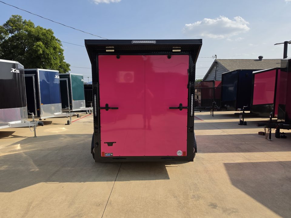 New 2027 New 6x12 TA Screwless Enclosed Vending Trailer | Blackout | Spoiler Package | .08 Polycor | Dexter Axle | 1202