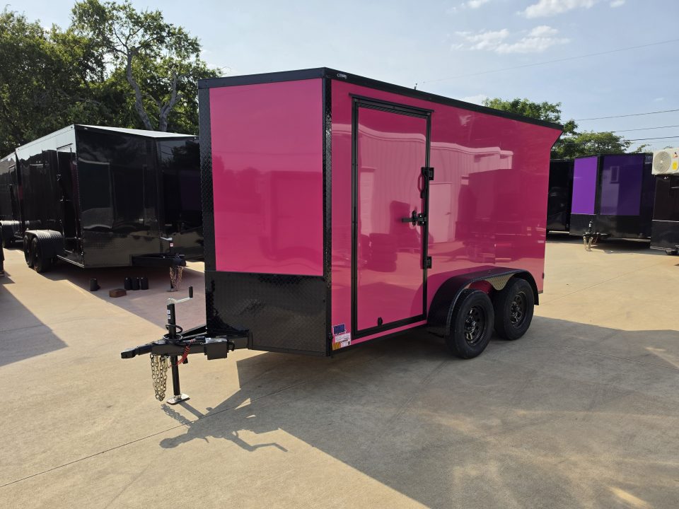 New 2027 New 6x12 TA Screwless Enclosed Vending Trailer | Blackout | Spoiler Package | .08 Polycor | Dexter Axle | 1202