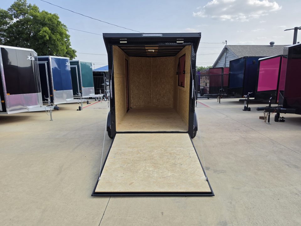 New 2027 New 6x12 TA Screwless Enclosed Vending Trailer | Blackout | Spoiler Package | .08 Polycor | Dexter Axle | 1202