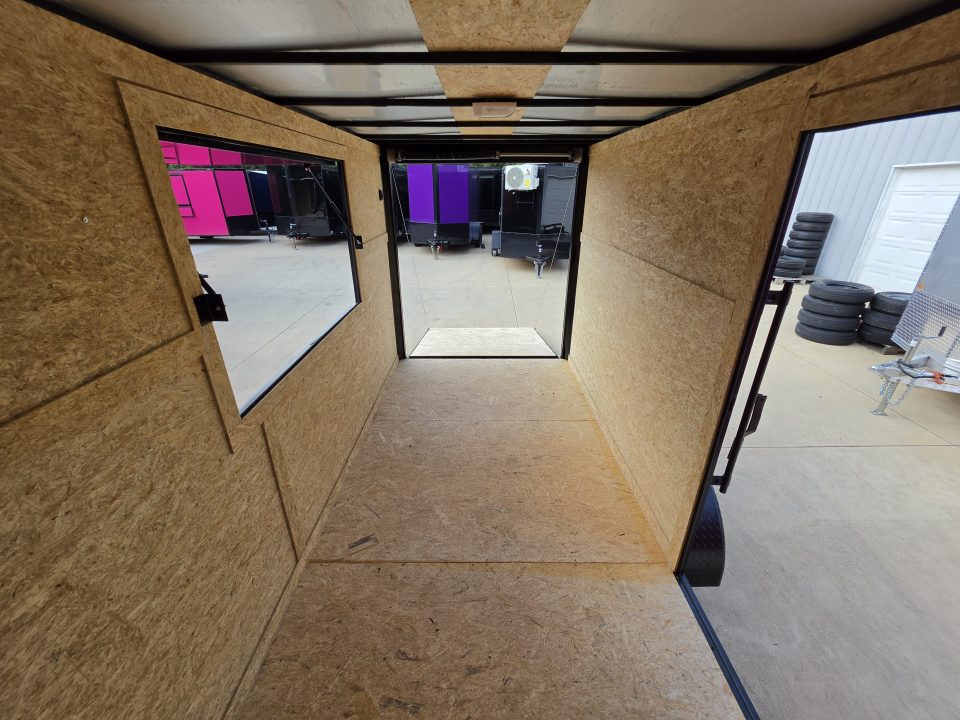 New 2027 New 6x12 TA Screwless Enclosed Vending Trailer | Blackout | Spoiler Package | .08 Polycor | Dexter Axle | 1202