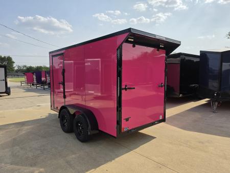 New 2027 New 6x12 TA Screwless Enclosed Vending Trailer | Blackout | Spoiler Package | .08 Polycor | Dexter Axle | 1202