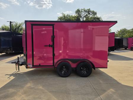 New 2027 New 6x12 TA Screwless Enclosed Vending Trailer | Blackout | Spoiler Package | .08 Polycor | Dexter Axle | 1202
