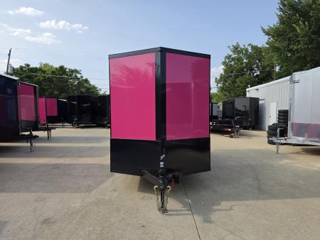 New 2027 New 6x12 TA Screwless Enclosed Vending Trailer | Blackout | Spoiler Package | .08 Polycor | Dexter Axle | 1202