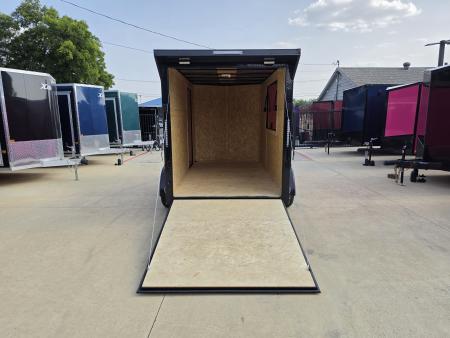 New 2027 New 6x12 TA Screwless Enclosed Vending Trailer | Blackout | Spoiler Package | .08 Polycor | Dexter Axle | 1202