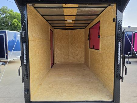 New 2027 New 6x12 TA Screwless Enclosed Vending Trailer | Blackout | Spoiler Package | .08 Polycor | Dexter Axle | 1202