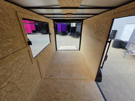 New 2027 New 6x12 TA Screwless Enclosed Vending Trailer | Blackout | Spoiler Package | .08 Polycor | Dexter Axle | 1202