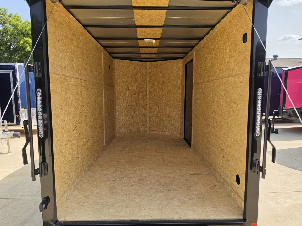 New 2027 New 6x12 TA Semi-Screwless Enclosed Trailer |  Blackout | Spoiler Package  | .08 Polycor | Dexter Axle | 1204