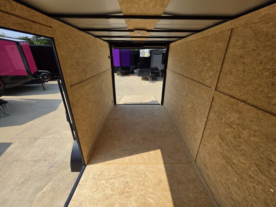 New 2027 New 6x12 TA Semi-Screwless Enclosed Trailer |  Blackout | Spoiler Package  | .08 Polycor | Dexter Axle | 1204