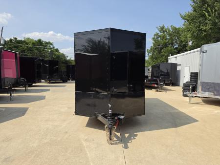 New 2027 New 6x12 TA Semi-Screwless Enclosed Trailer |  Blackout | Spoiler Package  | .08 Polycor | Dexter Axle | 1204