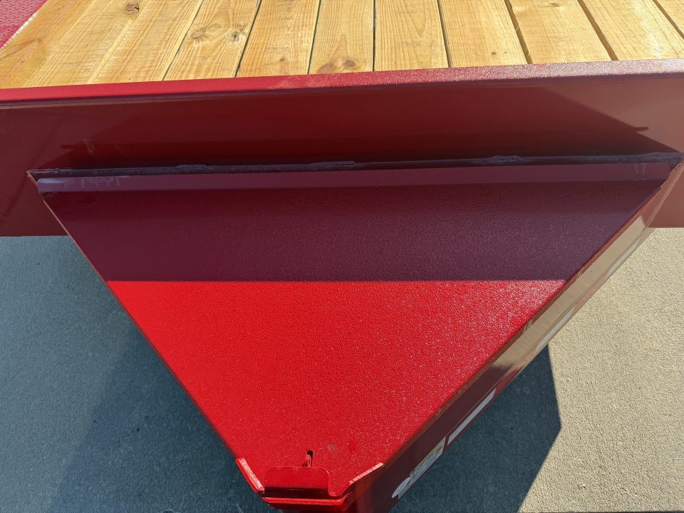 New 2026 Midsota 102"x 22' Equipment Trailer w/ Drive Over Fenders and Wedge Ramps - Red - 17,600# GVWR