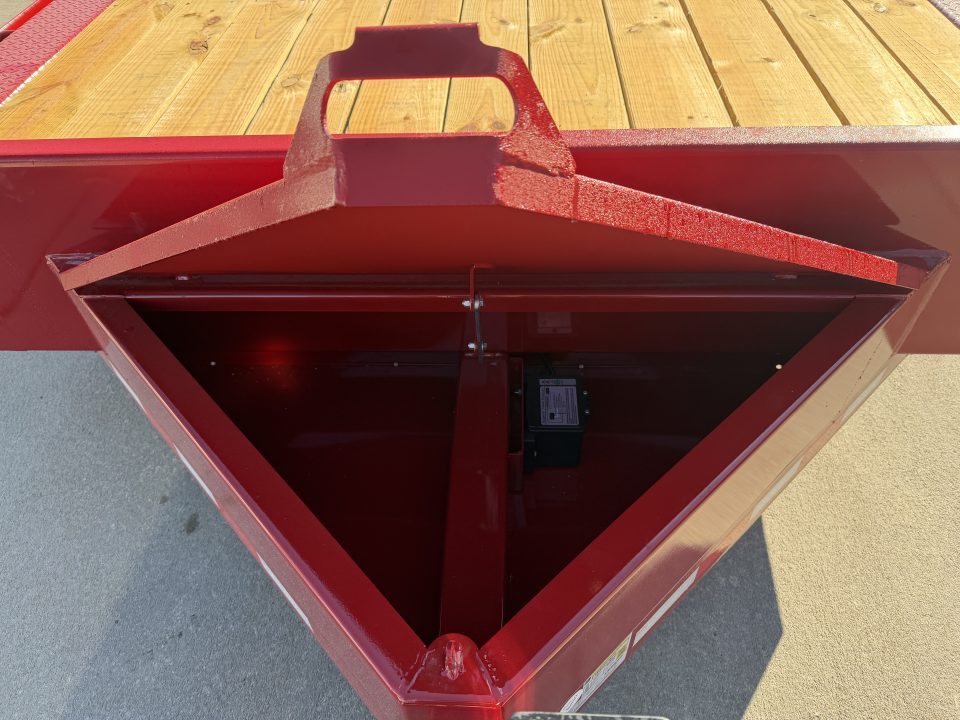 New 2026 Midsota 102"x 22' Equipment Trailer w/ Drive Over Fenders and Wedge Ramps - Red - 17,600# GVWR