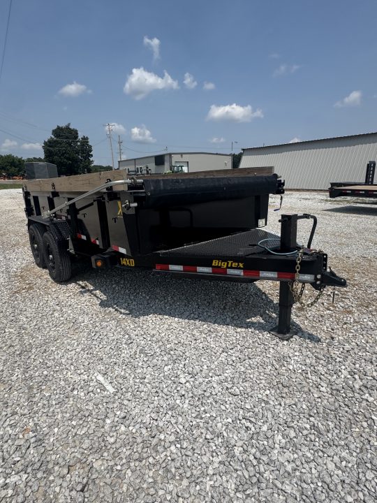 Used 2025 Big Tex Trailers 14XD TANDEM DUMP W/ 24" SIDES/ 7GA FLOOR/ SLIDE IN RAMPS/ 83X14 Dump Trailer