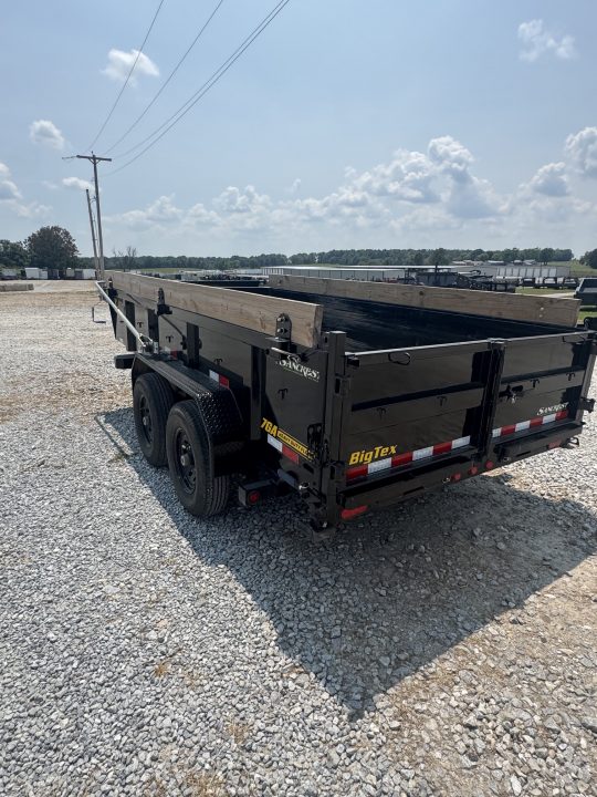 Used 2025 Big Tex Trailers 14XD TANDEM DUMP W/ 24" SIDES/ 7GA FLOOR/ SLIDE IN RAMPS/ 83X14 Dump Trailer