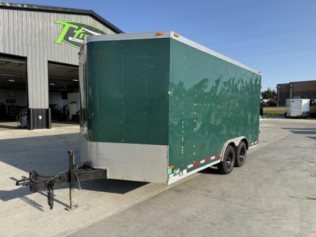 Used 2014 Haulmark 8.5x16+2V Cargo / Enclosed Trailer 7' interior height