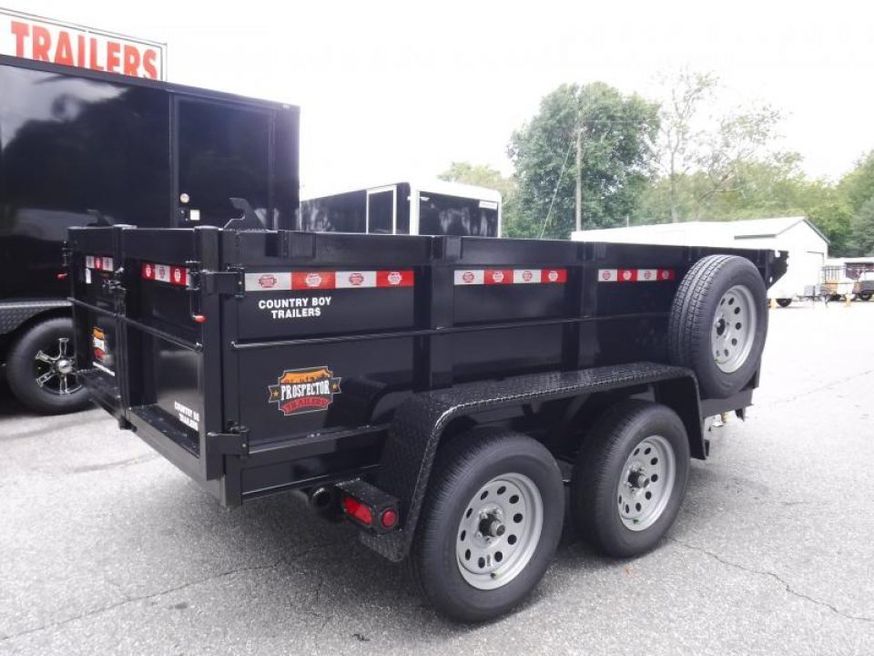 New 2026 Covered Wagon 5x10 Dump, 2' Sides, 7K GVWR, Spare