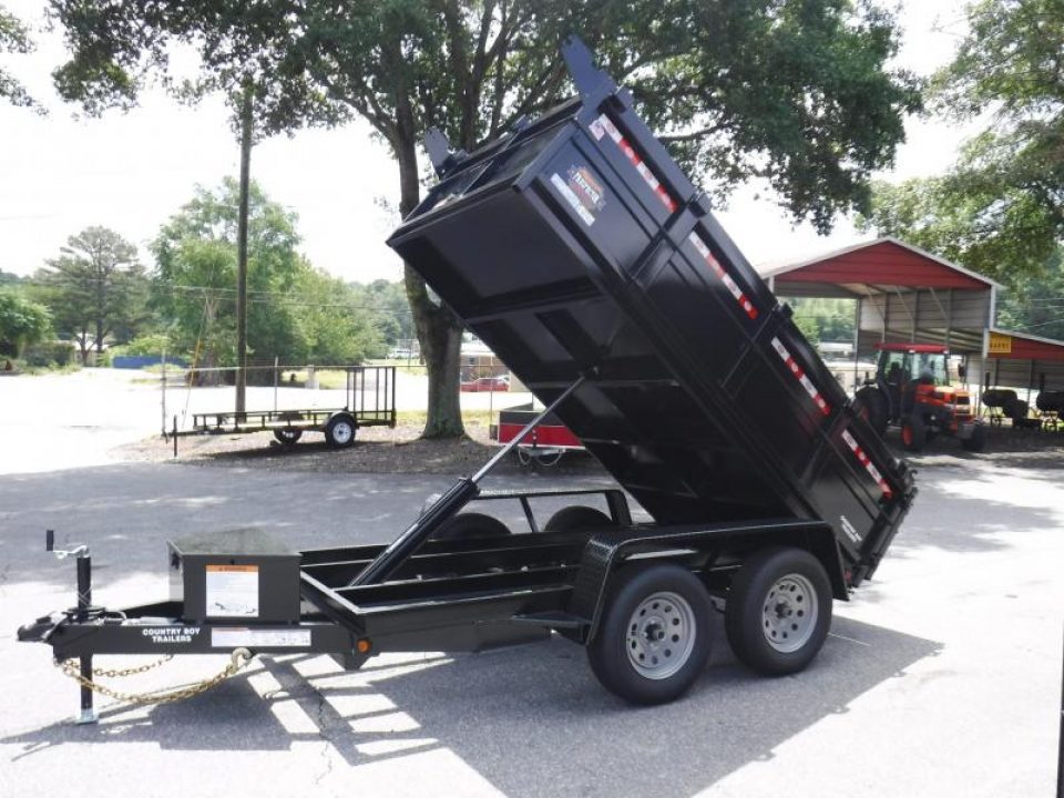 New 2026 Covered Wagon 5x10 Dump, 2' Sides, 7K GVWR, Spare