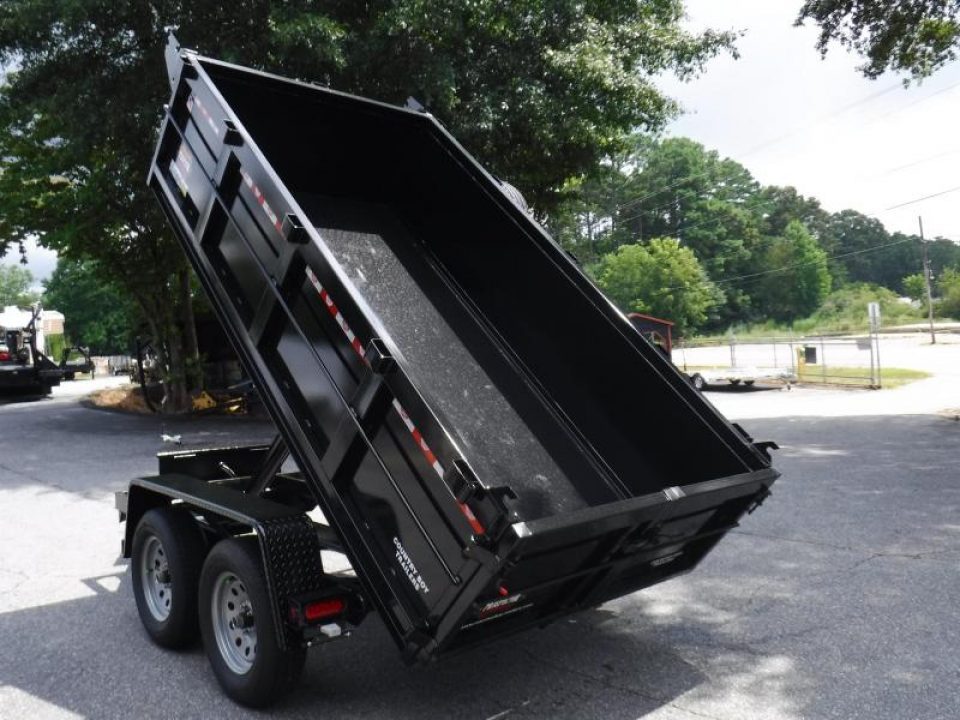 New 2026 Covered Wagon 5x10 Dump, 2' Sides, 7K GVWR, Spare