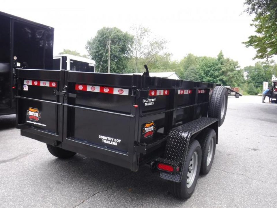 New 2026 Covered Wagon 5x10 Dump, 2' Sides, 7K GVWR, Spare