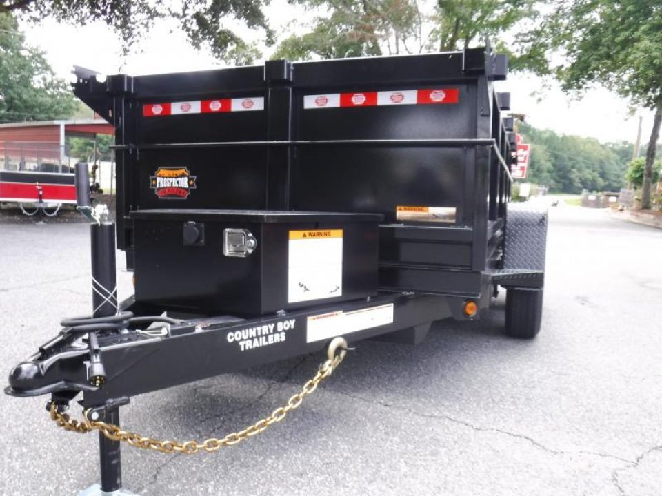 New 2026 Covered Wagon 5x10 Dump, 2' Sides, 7K GVWR, Spare