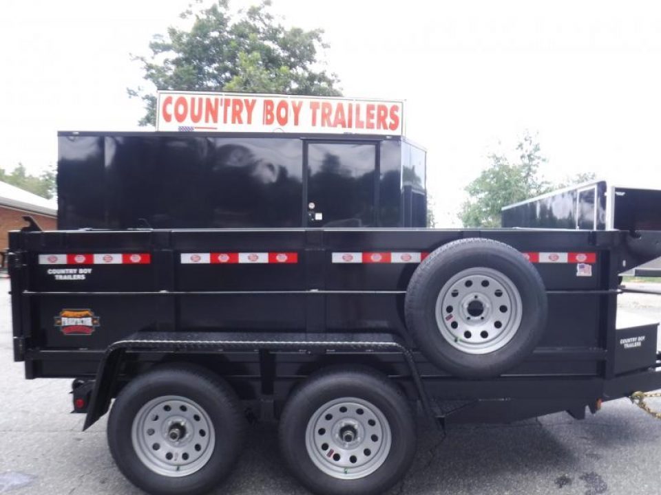 New 2026 Covered Wagon 5x10 Dump, 2' Sides, 7K GVWR, Spare