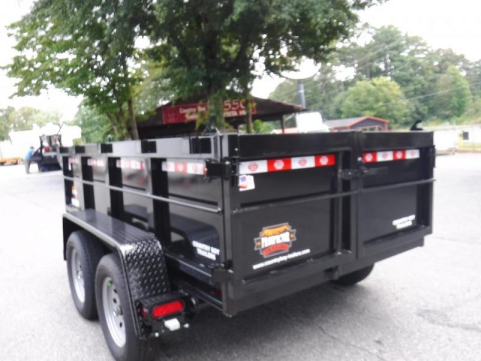 New 2026 Covered Wagon 5x10 Dump, 2' Sides, 7K GVWR, Spare