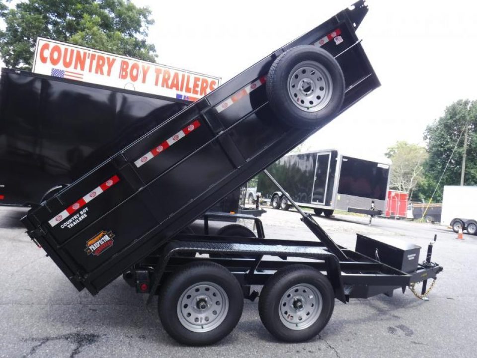 New 2026 Covered Wagon 5x10 Dump, 2' Sides, 7K GVWR, Spare